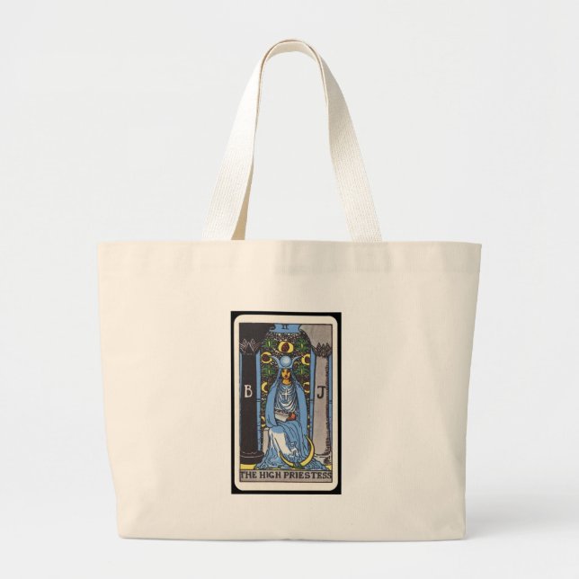 Bolsa Tote Grande Tarot: A sacerdotisa alta (Frente)