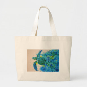 Bolsa Tote Grande tartaruga de mar