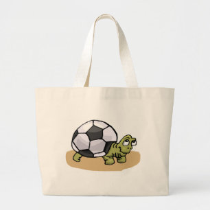 Bolsa Tote Grande Tartaruga do futebol