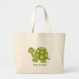 Bolsa Tote Grande Tartaruga do pop!