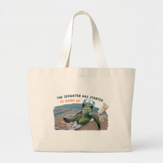 Bolsa Tote Grande Tartaruga marinha de verão