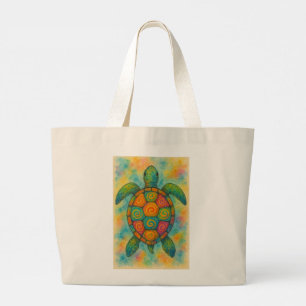 Bolsa Tote Grande Tartaruga Mística