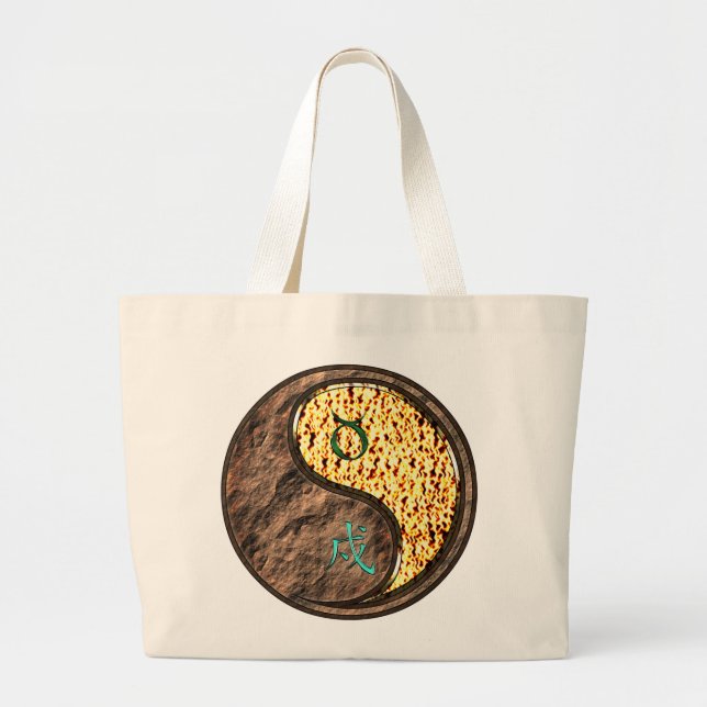 Bolsa Tote Grande Taurus & Fire Dog (Frente)