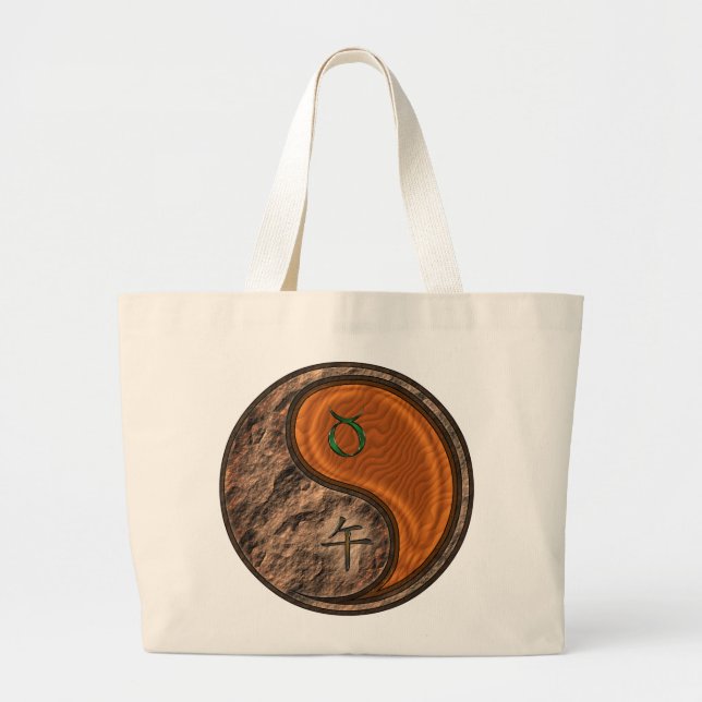 Bolsa Tote Grande Taurus & Wood Horse (Frente)