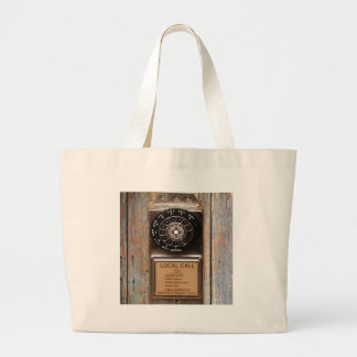 Bolsa Tote Grande Telefone antigo telefone celular com telefone rota