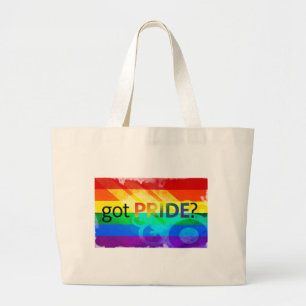 Bolsa Tote Grande Tem o sinalizador LGBT da Prioridade