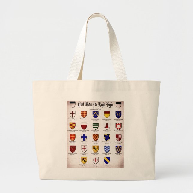 Bolsa Tote Grande Templar Master Heraldry (Frente)