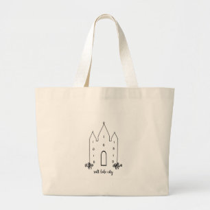 Bolsa Tote Grande templo de salt lake city utah simples moderno