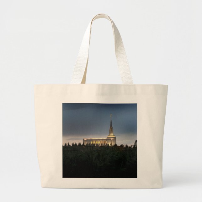 Bolsa Tote Grande templo mórmon de oquirrh mountain utah (Frente)