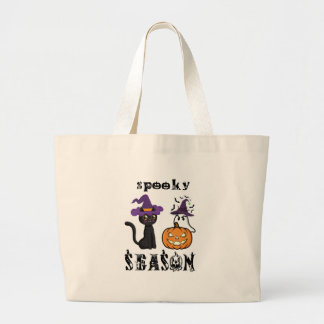 Bolsa Tote Grande temporada assustadora Feliz Halloween 