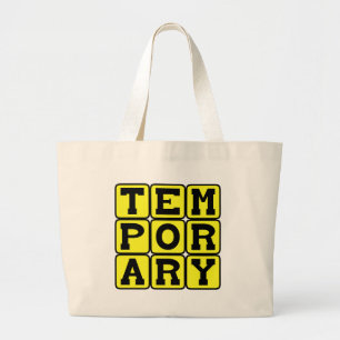 Bolsa Tote Grande Temporário, Curto Prazo