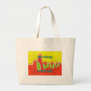 Bolsa Tote Grande Tenha um Bom Dia e uma Noite Melhor com gratidão