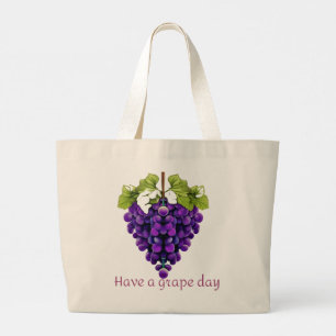 Bolsa Tote Grande Tenha Um Dia De Grama - Tenha Um Dia De Excelente