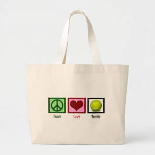 Bolsa Tote Grande Tênis do amor da paz