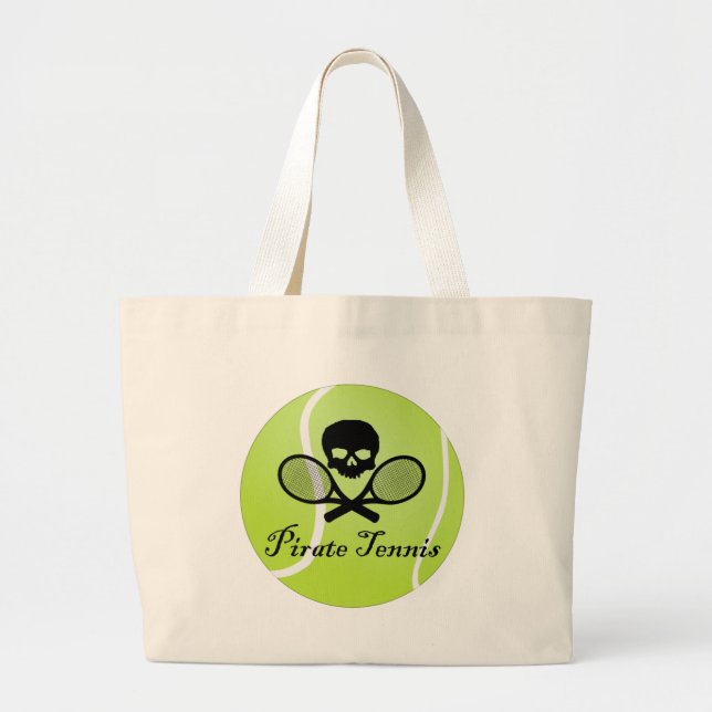 Bolsa Tote Grande Tênis Pirata com Bola Tênis (Frente)