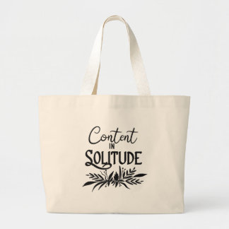 Bolsa Tote Grande Teor em solidão