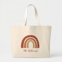 Terracotta Boho Rainbow Obrigado Presente