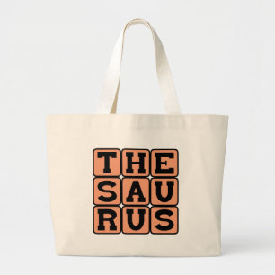 Bolsa Tote Grande Tesauro, Livro de Sinônimos e Antônimos