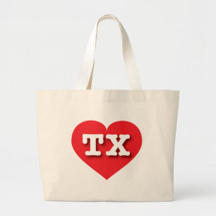 Bolsa Tote Grande Texas Red Heart - Eu adoro TX