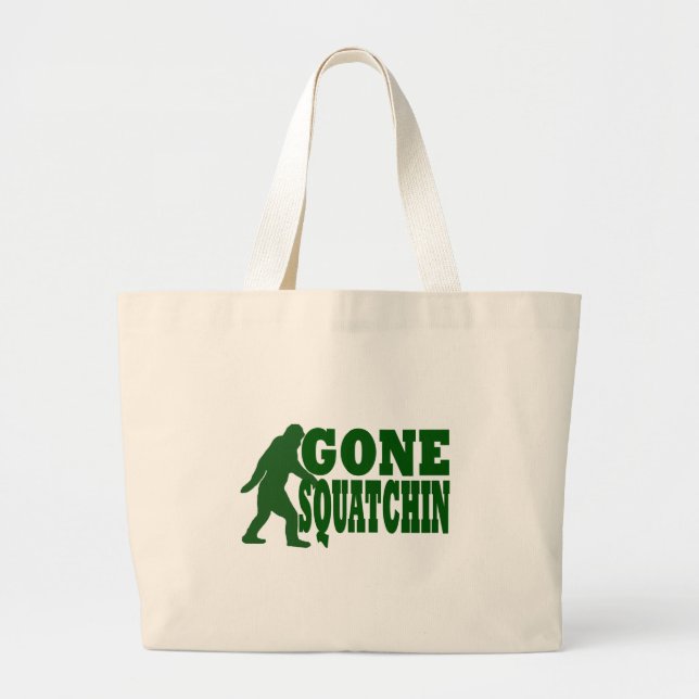 Bolsa Tote Grande Texto de slogan verde esguicho (Frente)