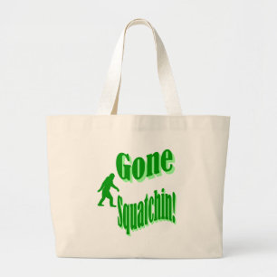 Bolsa Tote Grande Texto de slogan verde esguicho