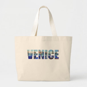 Bolsa Tote Grande Texto de Veneza