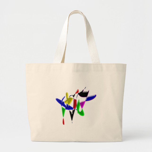 Bolsa Tote Grande Textura de arte moderna (Frente)