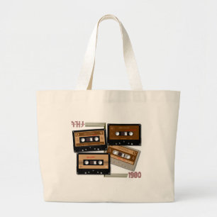 Bolsa Tote Grande Tezeta Throwback Tunes fita cassete