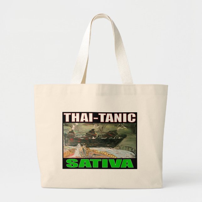 BOLSA TOTE GRANDE THAI-TANIC SATIVA (Frente)