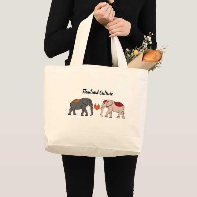 Bolsa Tote Grande Thailand Culture (Frente (produto))