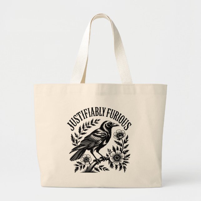Bolsa Tote Grande The Furious Crow (Frente)