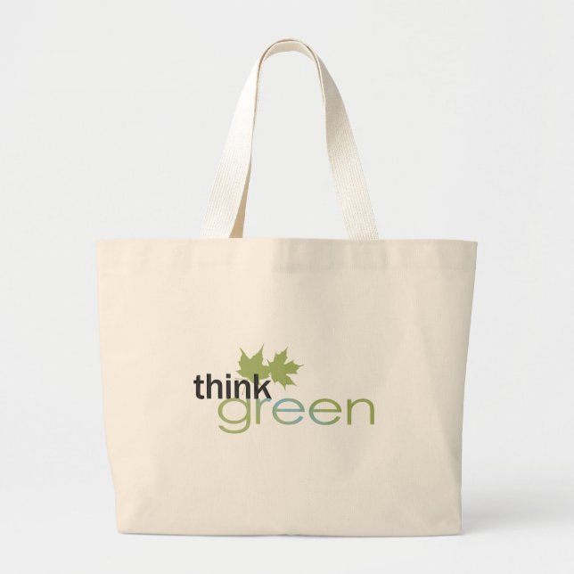 Bolsa Tote Grande ThinkGreen (Frente)