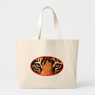 Bolsa Tote Grande Tiger Eyes jGibney O MUSEUM Zazzle Gifts