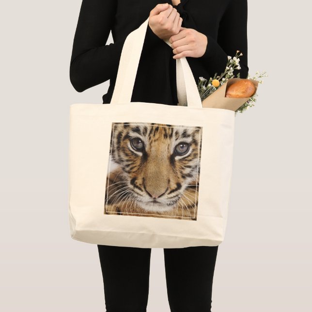 Bolsa Tote Grande Tigre Cub (Frente (produto))
