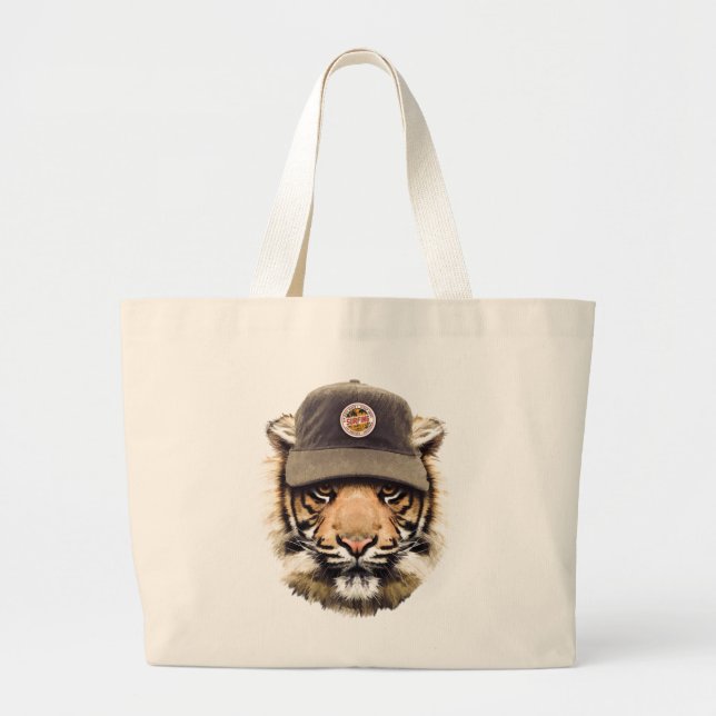 Bolsa Tote Grande Tigre de surfe (Frente)