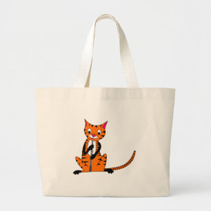 Bolsa Tote Grande Tigre que joga o Oboe