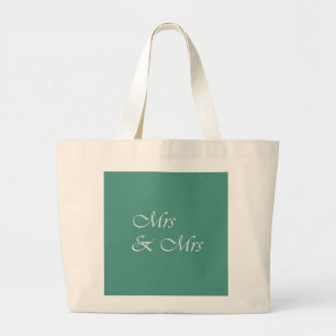 Bolsa Tote Grande Tipografia de Sra & Sra