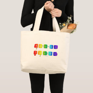 Bolsa Tote Grande Tipografia pop queer de comércio áspero do Slipper