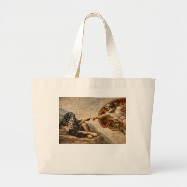 Bolsa Tote Grande Tocando o Divino (Frente)