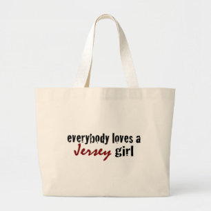 Bolsa Tote Grande Todos ama a menina do jérsei