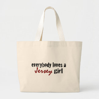 Bolsa Tote Grande Todos ama a menina do jérsei
