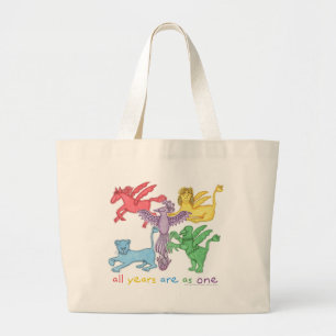 Bolsa Tote Grande "Todos os anos…" Sacola