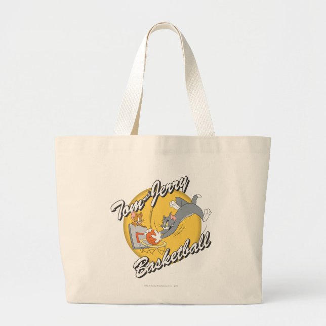 Bolsa Tote Grande Tom e Jerry Basbol 2 (Frente)