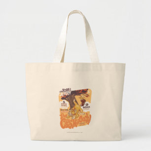 Bolsa Tote Grande Tom e Jerry os gatos Me-Ouch