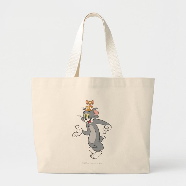 Bolsa Tote Grande Tom e Jerry Pair (Frente)