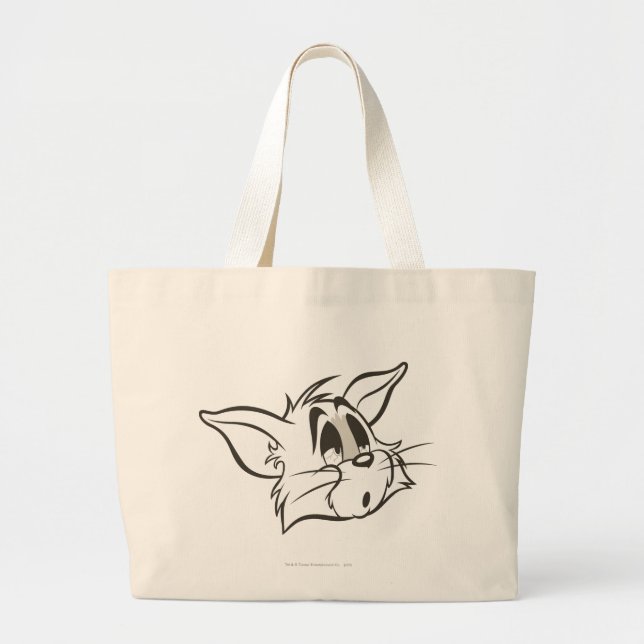 Bolsa Tote Grande Tom Sleepy Cat (Frente)