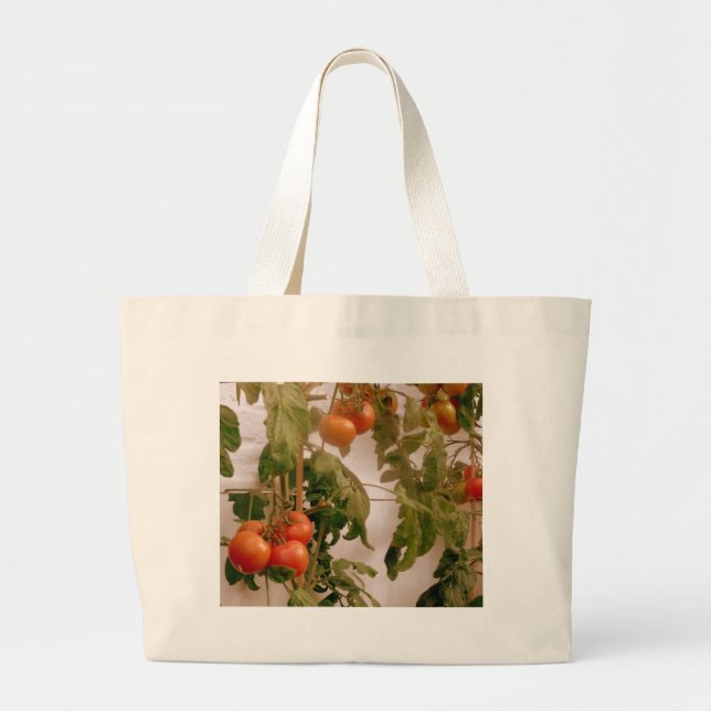 Bolsa Tote Grande Tomates Na Vinha (Frente)