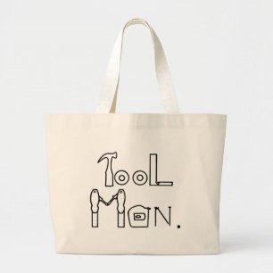 Bolsa Tote Grande Tool Man Outline Drake Tote Bags