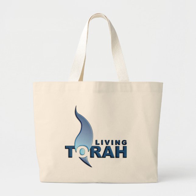 Bolsa Tote Grande Torah de vida (Frente)