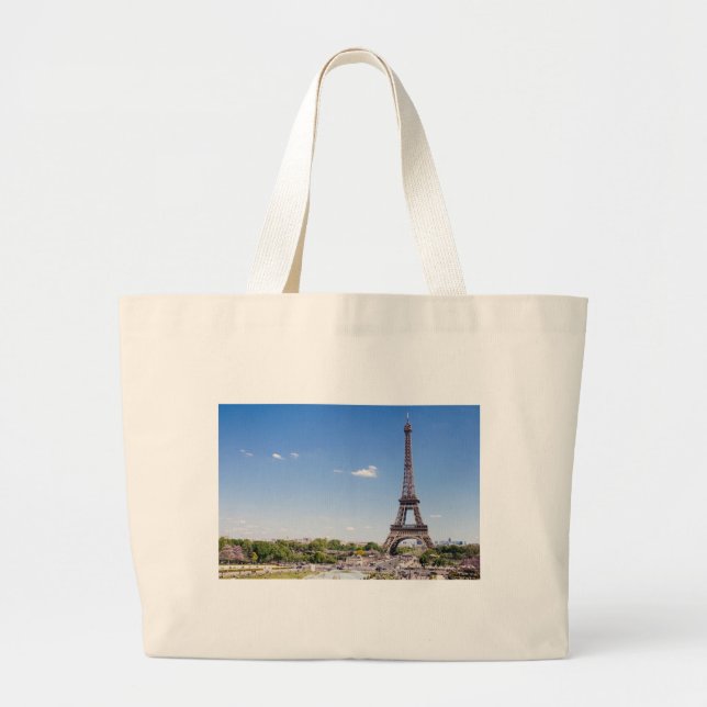 Bolsa Tote Grande torre de eiffel (Frente)